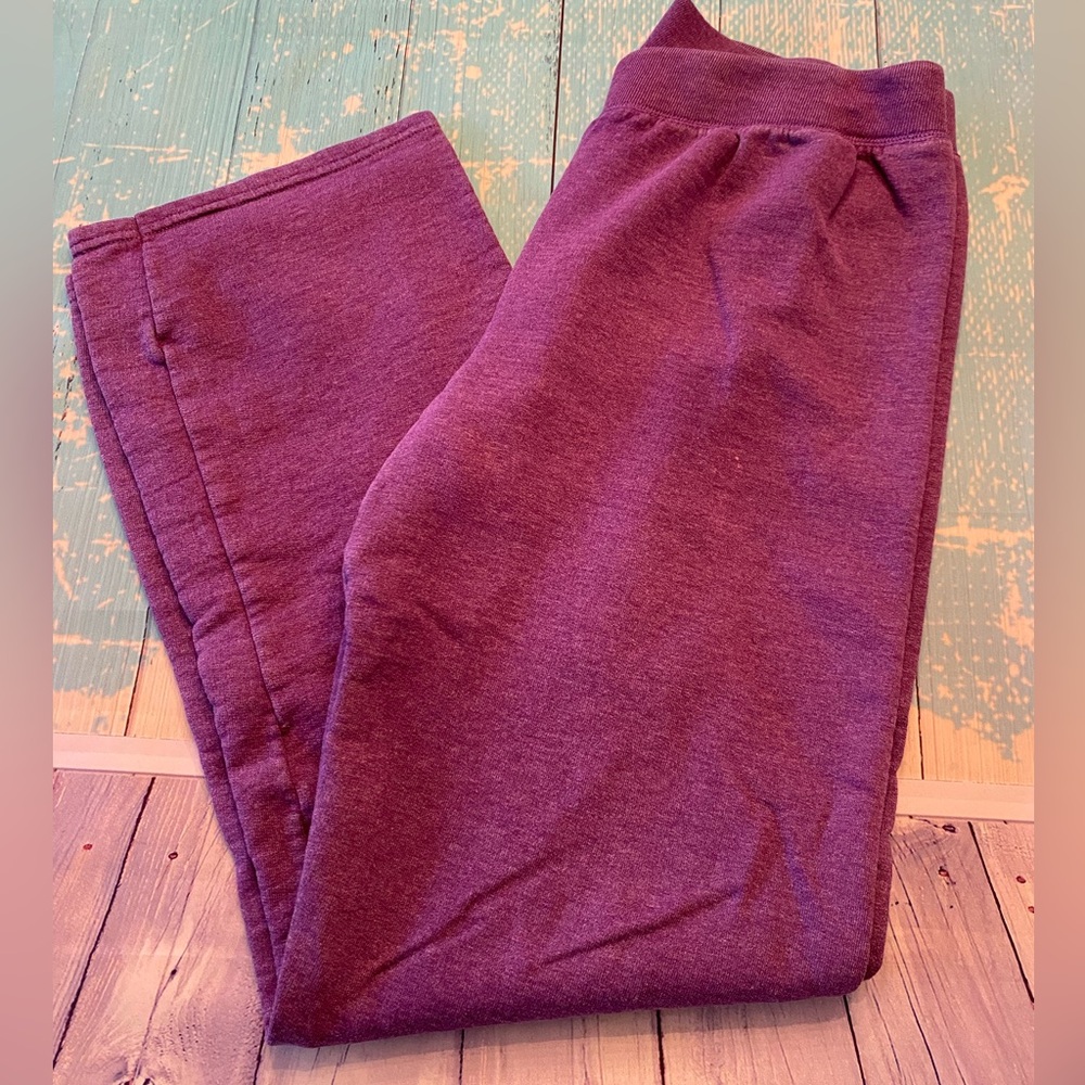 Purple Hanes Sweatpants